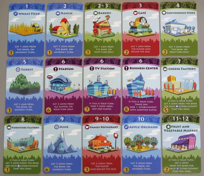 Machi Koro cards